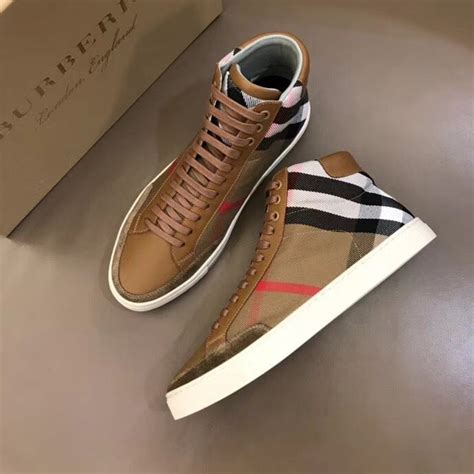 cheap burberry mens sneakers|burberry high top sneakers men's.